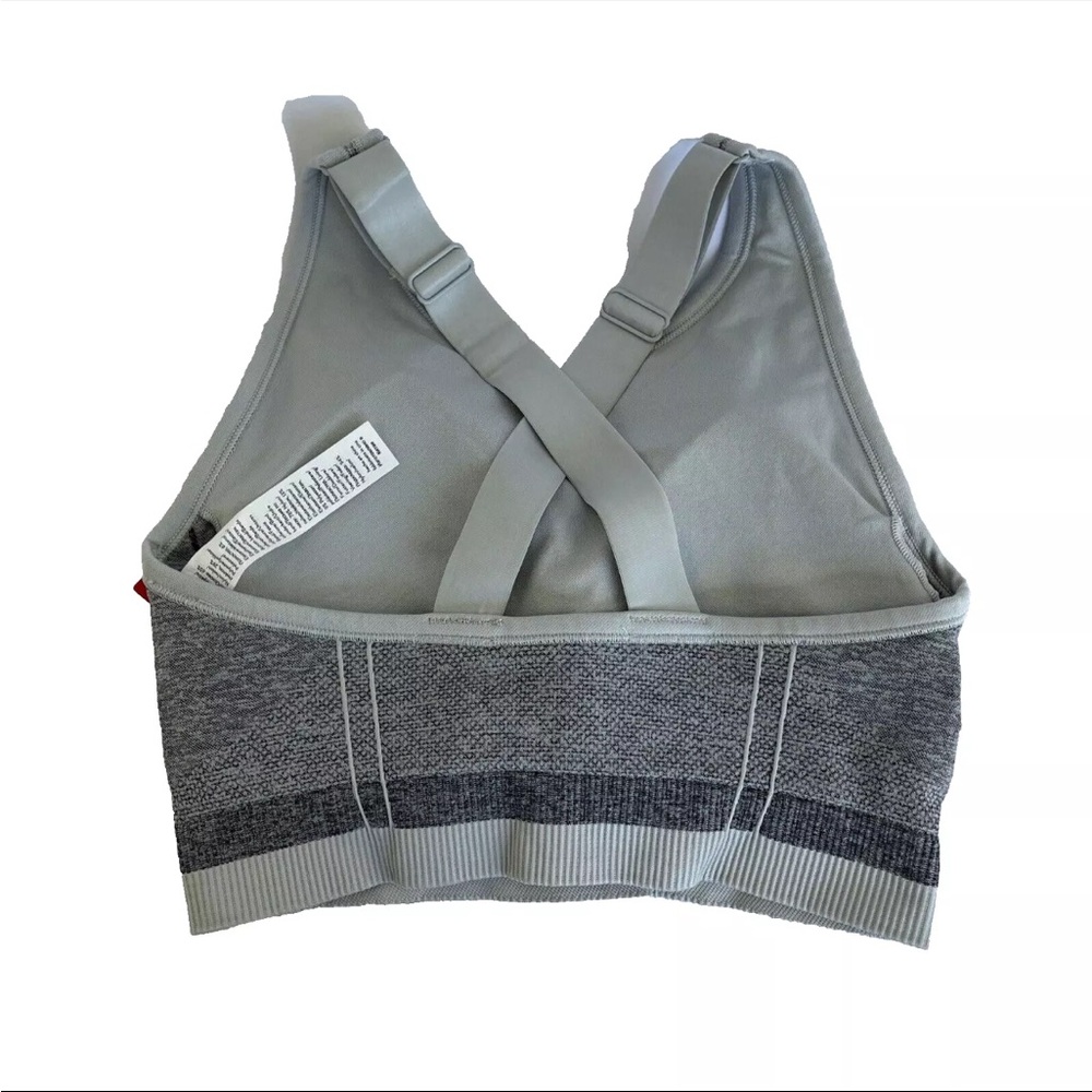 New Spanx Women’s Seamless Sculpt Sports Bra Spacedye Cloudy Grey Size Small NWT - Picture 3 of 5